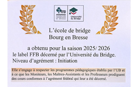 Ecole de Bridge